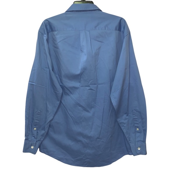 Perry Ellis Portfolio Men’s Button Down Shirt Light Blue Size L (neck 16) 34/35 - Picture 5 of 7